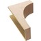 Ekena Millwork 9"W x 18"D x 27"H Classic Huntington Rough Cedar Woodgrain TimberThane Corbel, Primed Tan CORUR09X18X27HUNRCPR - alternate 4